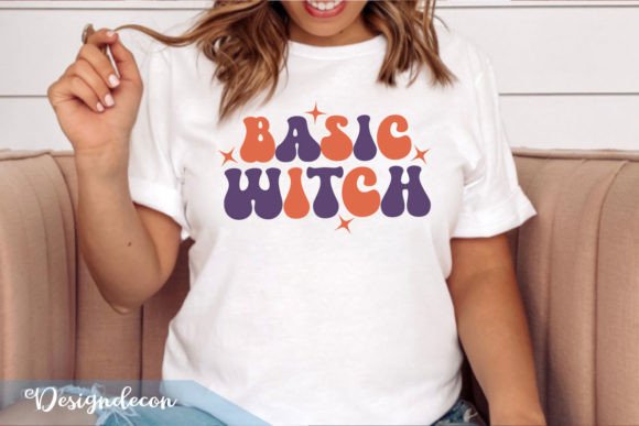 Basic Witch Retro Wavy SVG for T-Shirt Designs and Graphics