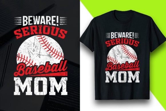 Beware Serious Baseball Tshirt Design for Graphic Projects