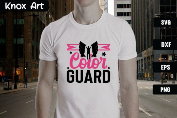 Color Guard SVG Cut File for T-Shirt Designs and Graphics