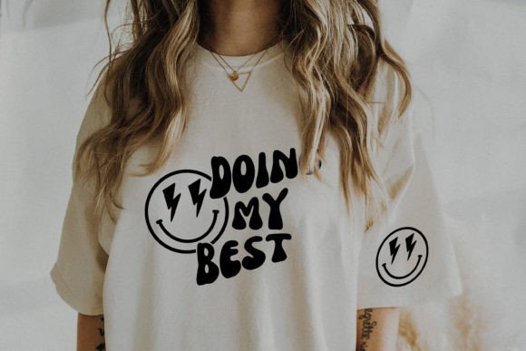 Doing My Best Svg Smiley Face Retro Boho Review