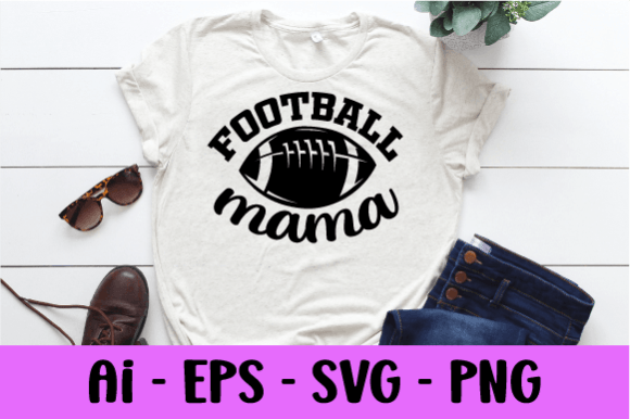 Football Mama T-shirt Svg - A Versatile Graphic Design Asset