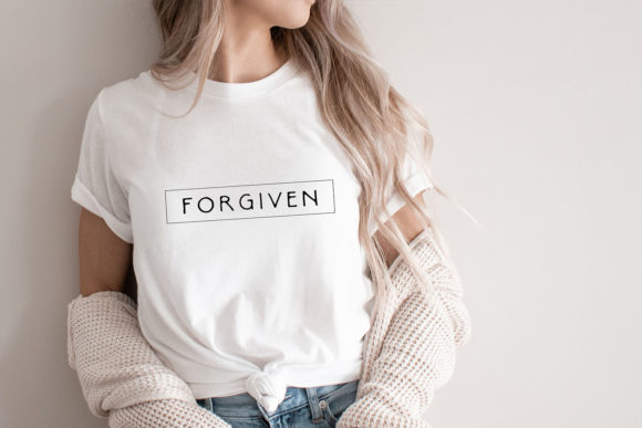 Forgiven Svg Christian Design Quote for Print Templates and Graphics