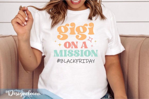 Gigi on a Mission Retro Sublimation SVG for T-Shirt Designs