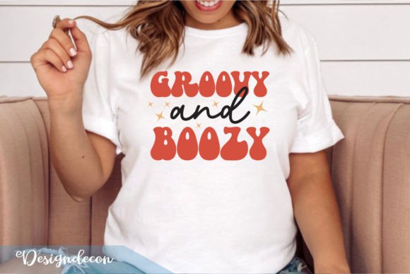 Groovy Boozy Retro Sublimation SVG for Print Templates and Graphics