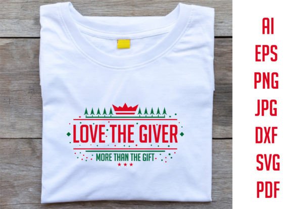 Lover the Giver Christmas T-Shirt Design Graphics