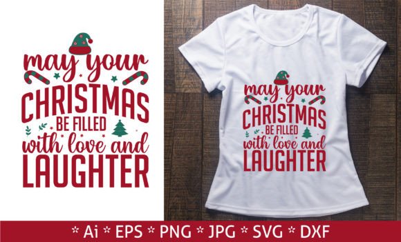May Your Christmas T-shirt Design: A Graphic Print Template Review