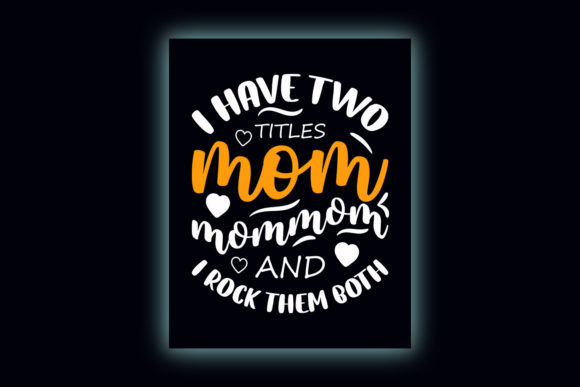Mom Shirt Design with Graphics for Print Templates