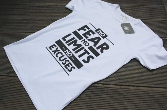 No Fear No Limits No Excuses T-Shirt Design