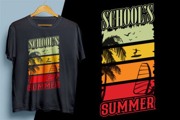 School's Summer Shirt Design for T-Shirt Graphics