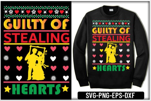 Valentine UGLY SWEATER SVG for T-Shirt Designs