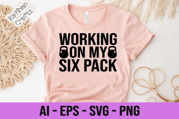 Working on My Six Pack Svg – A Versatile Graphic Design Asset